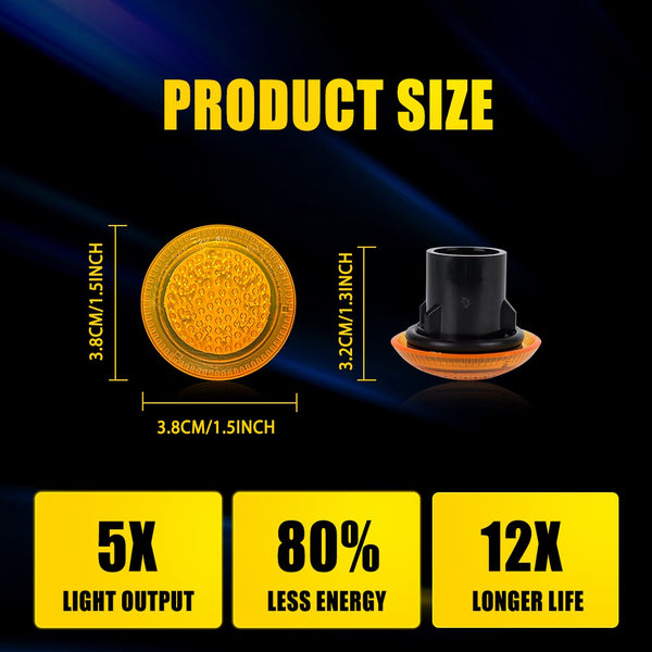 Amber LED Side Marker Light for Ford Transit Connect 2010-2021