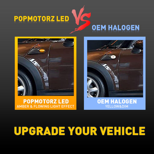 Amber LED Side Marker Light for Mini Cooper R56 Hatch 2006-2013 & R55 Clubman 2007-2014