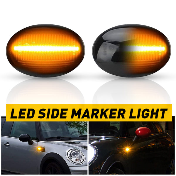 Amber LED Side Marker Light for Mini Cooper R56 Hatch 2006-2013 & R55 Clubman 2007-2014