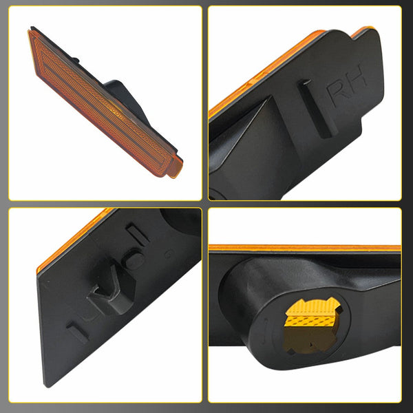 Amber LED Side Marker Light Reflector for Chevrolet Camaro 2010-2015, Front Bumper