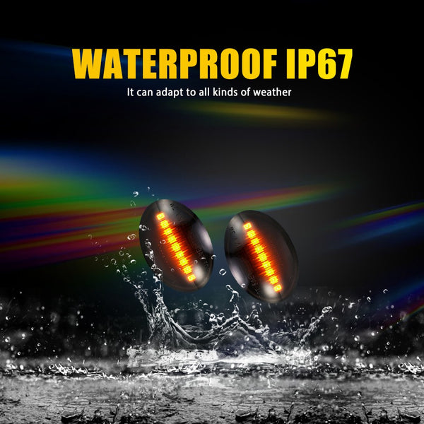 Amber Sequential LED Side Marker Light for Maserati GranTurismo 2007-2019, Front