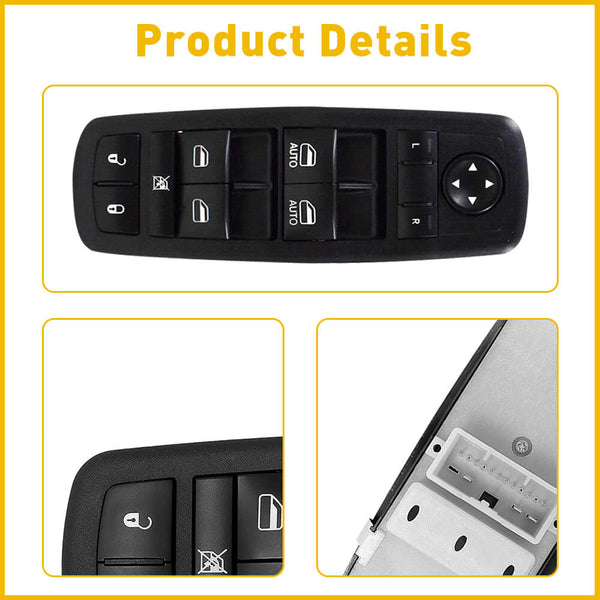aster Power Window Control Switch for 2011-2013 Jeep Grand Cherokee Dodge DURANGO 11Pin