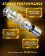 AUXITO 1156 LED Bulbs Amber Yellow 400% Super Bright 7506 BA15S P21W LED Bulb with Projector for Front Rear LED Turn Signal Bulb DRL Marker Blinker Parking Lights
