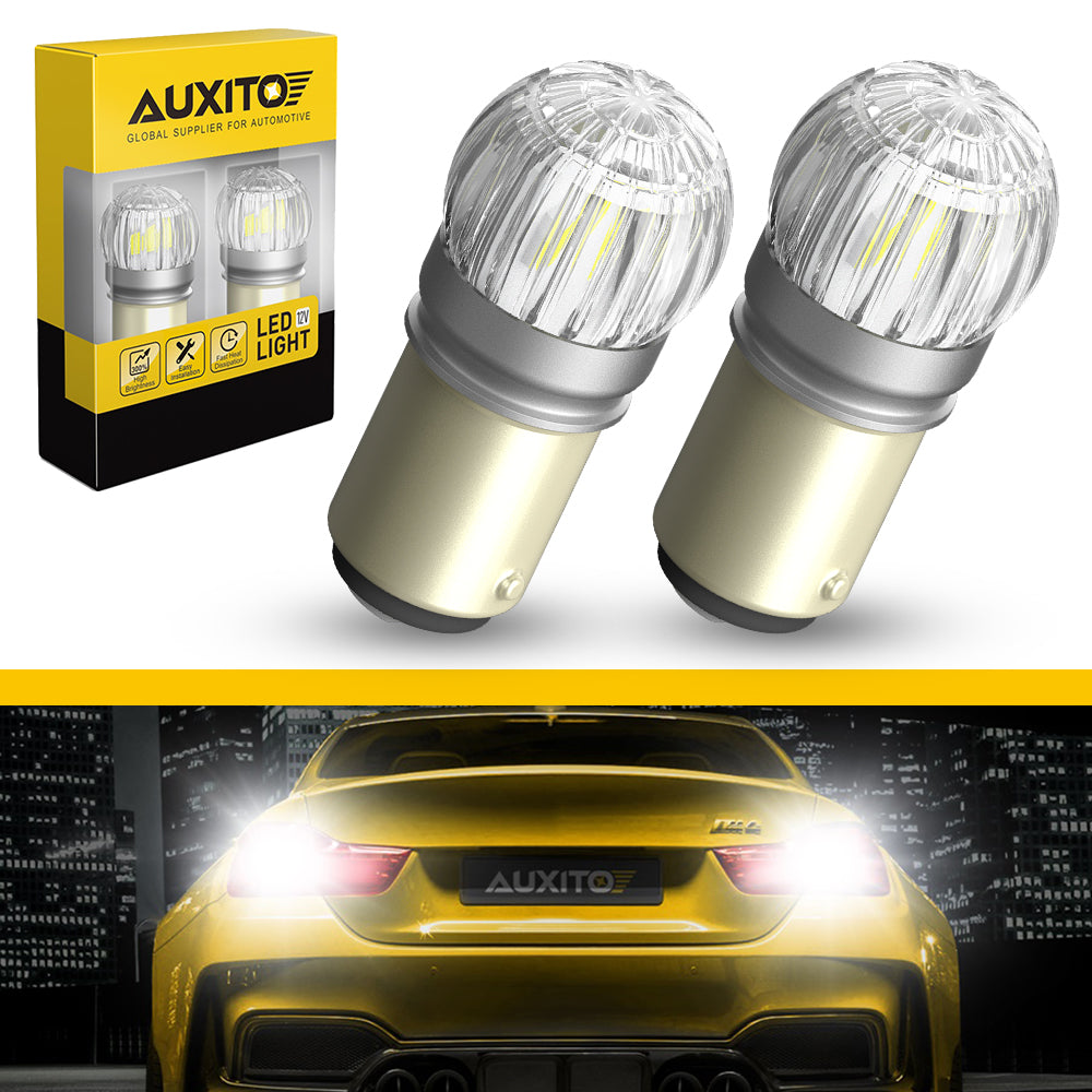 10x White 1157 BAY15D 22-SMD LED Bulbs – Tail/Brake/Turn Signal, 12V