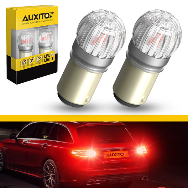 AUXITO 1157 LED Bulbs Red Brake Light BAY15D LED Light for Tail Lights, Brake Stop Signal Light