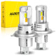 AUXITO 2024 Upgraded H4 9003 LED Headlight Bulb, 800% Super Bright, Wireless H4 LED Bulbs, 9003 Headlight Bulb with Fan, Pack of 2