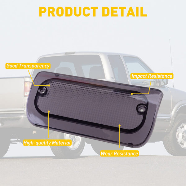 AUXITO 3rd Brake Light Lens Cover Fits 1994-2004 Chevy S-10, GMC Sonoma (Extended Cab Only)