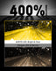 AUXITO 880/899/893 LED Fog Light Bulbs, 3000K Amber Yellow, 30W 6000LM 400% Brightness