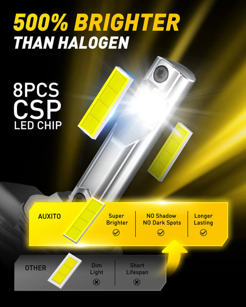 AUXITO 881 LED Bulb 3600LM 6500K Fog Light Bulb, GF Series