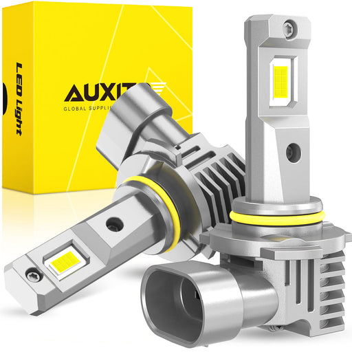 AUXITO 9005 Headlight Bulbs, 6000K White, 600% Brighter 9005 LED Bulb for High Beam Low Beam, HB3 LED Headlight Bulb, Pack of 2