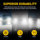 AUXITO 9005 LED Fog Light Bulb Fanless, 40W 6000LM High Brightness, 6500K Cool White, CSP LED Chips