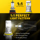 AUXITO 9007 Led Headlight Bulbs, 30000LM 800% Brighter 6500K Cool White, 9007 Headlamp Bulb, Wireless 1:1 Mini Size for HB5 LED Bulb, Pack of 2