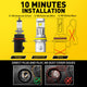 AUXITO 9007 Led Headlight Bulbs, 30000LM 800% Brighter 6500K Cool White, 9007 Headlamp Bulb, Wireless 1:1 Mini Size for HB5 LED Bulb, Pack of 2
