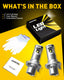 AUXITO 9008 H13 LED Headlight Bulb 20000LM 100W Replacement 6500K Plug and Play Off-Road Use