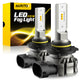 AUXITO 9145 9140 H10 LED Fog Light Bulbs, Fanless Design, 6000 Lumens 3000K Golden Yellow 300% Brightness