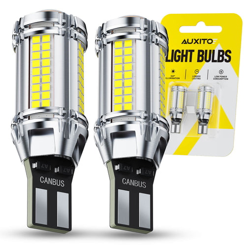 AUXITO 921 LED Bulb Reverse Lights, 600% Super Bright 912 T15 led Backup light, CAN-Bus Error Free 906 922 W16W LED Bulbs for Reverse Back Up Marker Lights, 6000K White