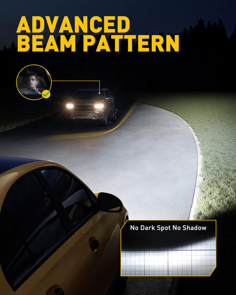 AUXITO A1 Ultra Series 9006 HB4 LED Headlight Bulbs, 24000LM 150W, Direct Plug-in Design