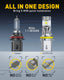 AUXITO A1 Ultra Series 9007 HB5 LED Headlight Bulbs, 24000LM 150W, Direct Plug-in Design