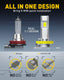 AUXITO A1 Ultra Series H11 H8 LED Headlight Bulbs, 24000LM 150W, Direct Plug-in Design