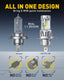 AUXITO A1 Ultra Series H4 9003 LED Headlight Bulbs, 24000LM 150W, Direct Plug-in Design