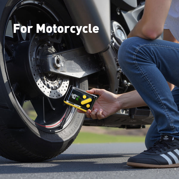 AUXITO A101 Mini Cordless Bike Pump 120 PSI, Electric Tire Inflator with Gauge, Presta & Schrader Valve, Fast Inflate for Road & Mountain Bikes, E-Bikes