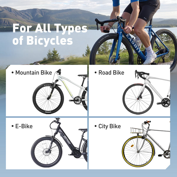 AUXITO A101 Mini Cordless Bike Pump 120 PSI, Electric Tire Inflator with Gauge, Presta & Schrader Valve, Fast Inflate for Road & Mountain Bikes, E-Bikes