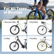 AUXITO A101 Mini Cordless Bike Pump 120 PSI, Electric Tire Inflator with Gauge, Presta & Schrader Valve, Fast Inflate for Road & Mountain Bikes, E-Bikes