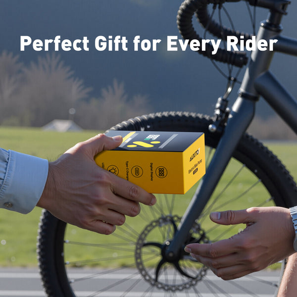 AUXITO A101 Mini Cordless Bike Pump 120 PSI, Electric Tire Inflator with Gauge, Presta & Schrader Valve, Fast Inflate for Road & Mountain Bikes, E-Bikes