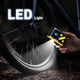 AUXITO A101 Mini Cordless Bike Pump 120 PSI, Electric Tire Inflator with Gauge, Presta & Schrader Valve, Fast Inflate for Road & Mountain Bikes, E-Bikes