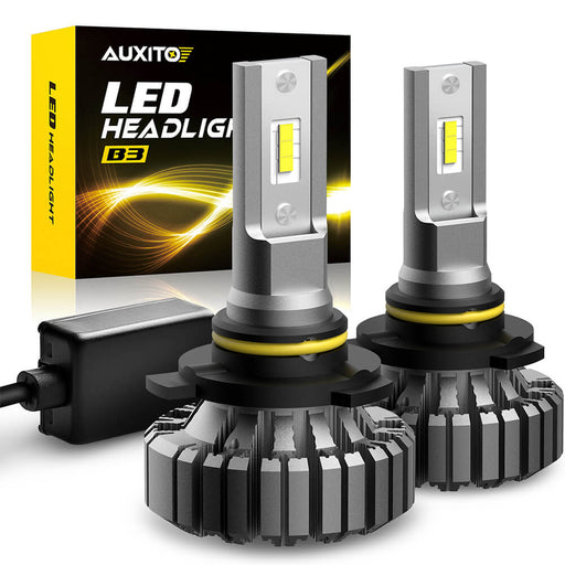 AUXITO B7 Series 9012/HIR2 LED Headlight Bulbs, Fanless