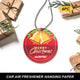 AUXITO Car Air Freshener Hanging Paper Long-Lasting Fragrance Sandalwood Bergamot Lemon Scent - 4pcs