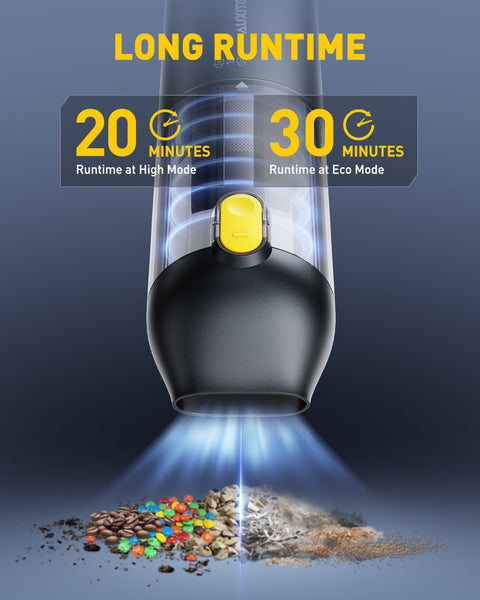 AUXITO Cordless Car Vacuum 14000Pa Cleaner | Mini Compact 5-in-1 Vacuum Blower Inflator for Car, Office Desk, Keyboards