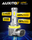 AUXITO H11/H8/H16 LED Fog Light Bulbs, 6500K Cool White, 600% Brighter, Fanless Mini Size, Plug and Play, Pack of 2