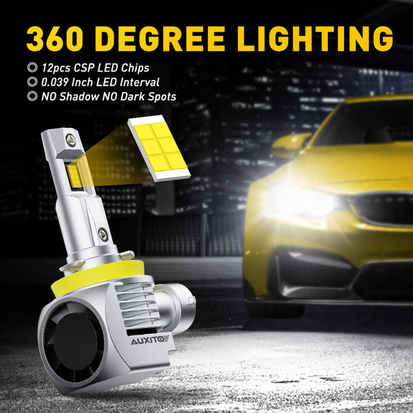 AUXITO H11 LED Bulb 6000K Cool White 100W 20000lm