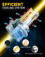 AUXITO H15 LED Daytime Running Light Bulb - Super Bright 13000LM, 600% Brighter than Halogen Headlights, 6500K Cool White