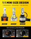 AUXITO H15 LED Daytime Running Light Bulb - Super Bright 13000LM, 600% Brighter than Halogen Headlights, 6500K Cool White
