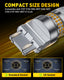 AUXITO Latest 3157 LED Bulb Amber Turn Signal Bulb, 600% Brighter with Projector, Pack of 2