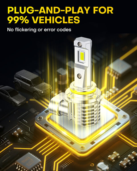 AUXITO M6 Series 9005/HB4 LED Headlight Bulbs