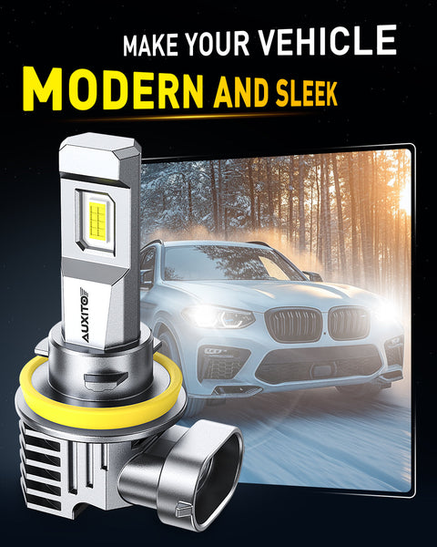 AUXITO M6 Series H11/H8/H16 LED Headlight Bulbs, 6500K Cool White