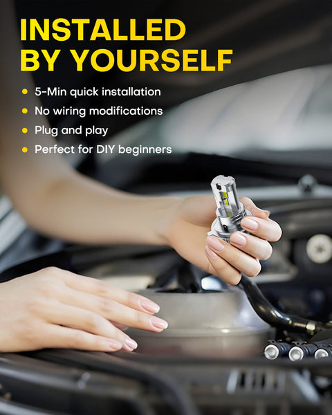 AUXITO M6 Series H4/9003 LED Headlight Bulbs