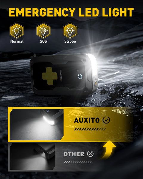 AUXITO Portable 3500A Jump Starter & Air Compressor, 150 PSI Tire Inflator, 12V for Gas & 8L Diesel Engines