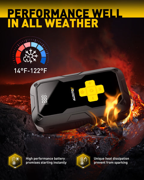 AUXITO Portable 3500A Jump Starter & Air Compressor, 150 PSI Tire Inflator, 12V for Gas & 8L Diesel Engines