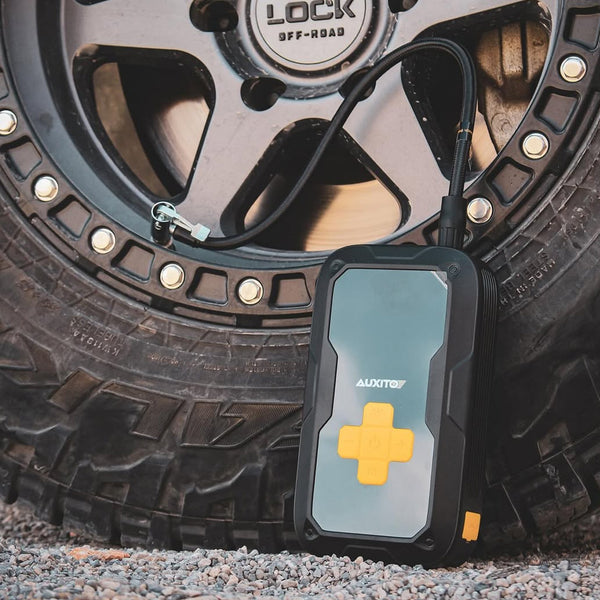 AUXITO Portable 3500A Jump Starter & Air Compressor, 150 PSI Tire Inflator, 12V for Gas & 8L Diesel Engines