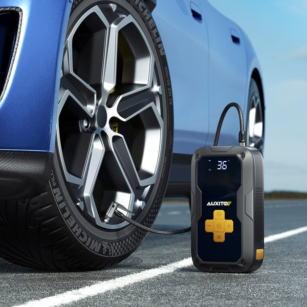 AUXITO Portable 3500A Jump Starter & Air Compressor, 150 PSI Tire Inflator, 12V for Gas & 8L Diesel Engines