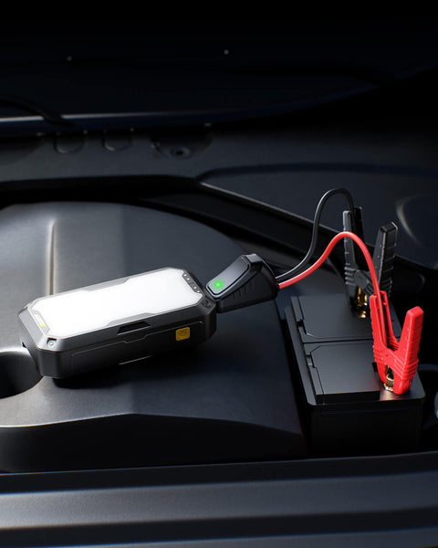 AUXITO Portable Car Jump Starter with LED Engine Bay Lighting – Perfect for Emergency & Outdoor Use