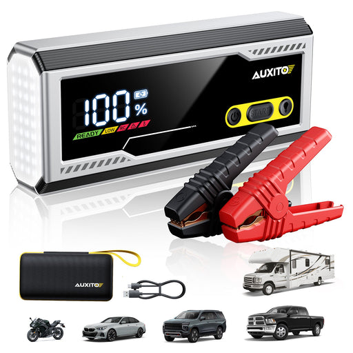 AUXITO T5 Portable 9500A Jump Starter, 12V Car Battery, Up to All Gas/All Diesel Engines