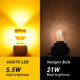 AUXITO Upgraded 1157 LED Bulb Amber Yellow 400% Super Bright 2057 2357 7528 BAY15D LED Replacement Light Kit for Front Rear Turn Signal Light Blinker Parking DRL Tail Lights