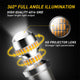 AUXITO Upgraded 1157 LED Bulb Amber Yellow 400% Super Bright 2057 2357 7528 BAY15D LED Replacement Light Kit for Front Rear Turn Signal Light Blinker Parking DRL Tail Lights