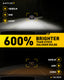 AUXITO Upgraded 9005 HB3 LED Headlight Bulbs 18000LM 6500K Cool White Wireless Design