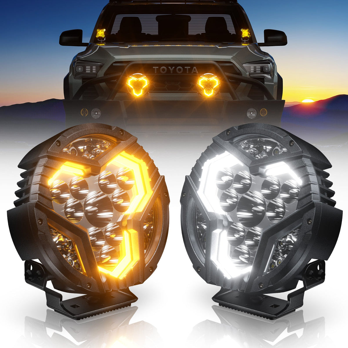 thumbnail image 2 of Pair 3.5" Round LED Driving Lights - Spot Pods With Wiring Kit For Off Road Pickup 2 of 3